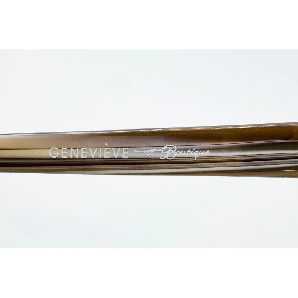 Genevieve Boutique Eyeglasses Women Brown Bling Rhinestone 53-17-135